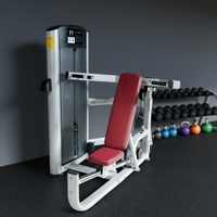 ST-4053 Appareil de musculation en acier à assise pour press à la poitrine et aux épaules, à charges par broches et plaques, pour la musculation et l'exercice des jambes