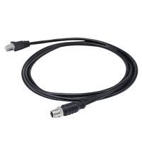 Connecteur Ethernet M12 X Code 8 broches, câble blindé, fiche RJ45 CAT6, étanche IP67, connecteur plaqué or pour applications automobiles et industrielles