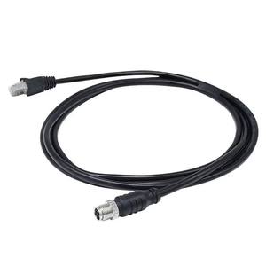 M12 X Code 8 Pin Ethernet Connector Shielded <b>Cable</b> Plug to <b>RJ45</b> CAT6 IP67 Waterproof Industrial Connector - Product Image 3