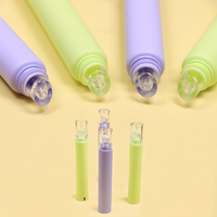 Tube cosmétique vide en PETG avec bouchon à vis en silicone, 19 mm, 5 ml-15 ml, pour baume à lèvres et brillant à lèvres, marque privée