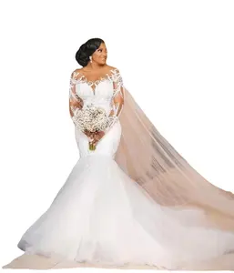 2023 wholesale price lace Mermaid/Trumpet bridal wedding dress