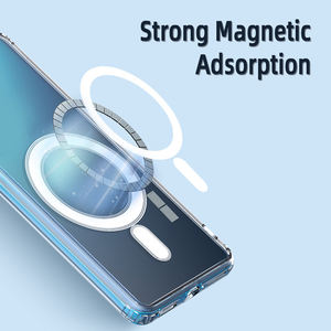 Housse de téléphone magnétique pour <span class=keywords><strong>Samsung</strong></span> Series TPU + PC Transparent Wireless Charge Phone Case pour <span class=keywords><strong>Samsung</strong></span> S23 24 - Product Image 4