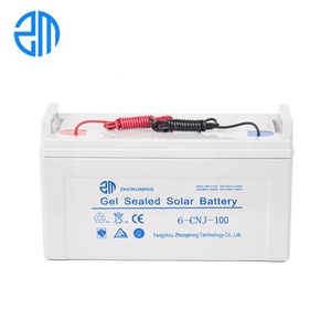 Zoomar ระบบเก็บพลังงานแสงอาทิตย์12V ที่ปิดสนิท, ขั้วทองแดง100Ah ABS วัสดุบำรุงรักษาฟรี6-CNJ 3ปี - Product Image 1
