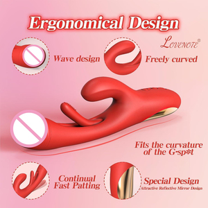 Vibratore Coniglio 3 in 1 a Vibrazione ad Alta Frequenza per <span class=keywords><strong>Masturbazione</strong></span> con Suzione del Clitoride Vagina e Punto G Giocattoli Sessuali per <span class=keywords><strong>Donne</strong></span> - Product Image 4