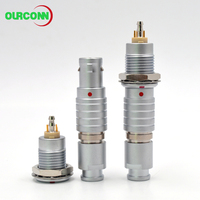 Vente directe d'usine des connecteurs OURCONN FGG 1B 4+1, prise coaxiale médicale, raccordement avec prise fixe 1B.