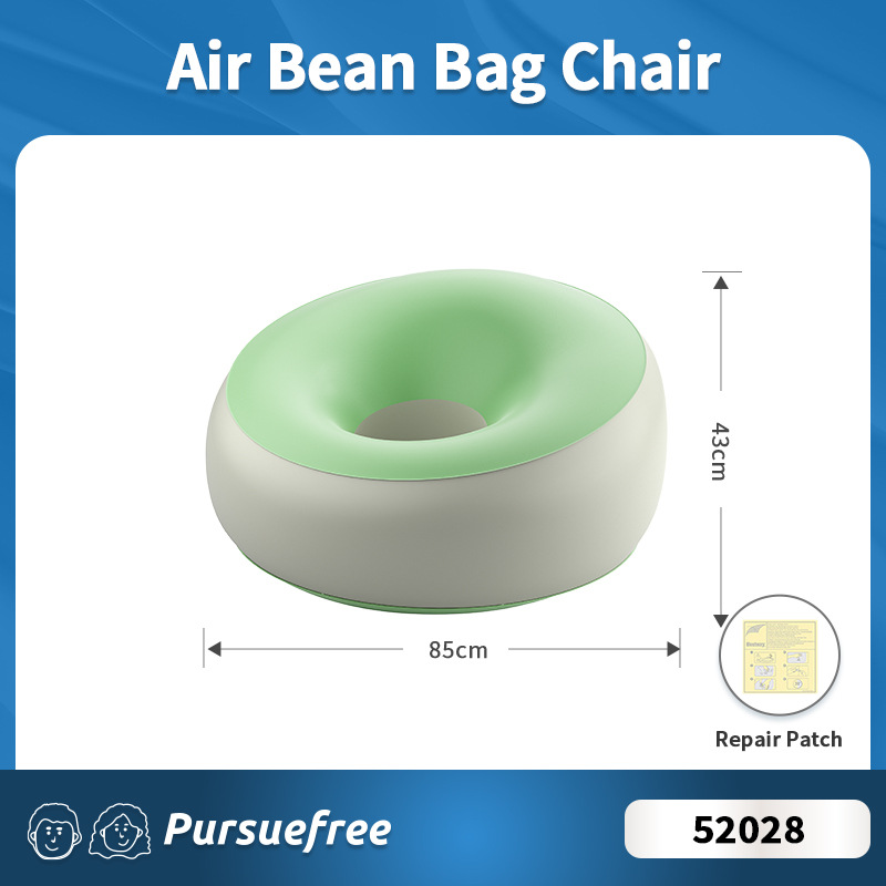 Sillón puf 85*43cm (verde-gris) 52028