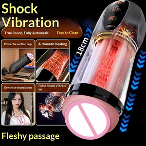 Copa de Masturbación Masculina Totalmente Automática, Resistente al Agua IPX6, con 10 Frecuencias de Vibración y Calentamiento, Simulación de Shikoku, para Adultos - Product Image 3
