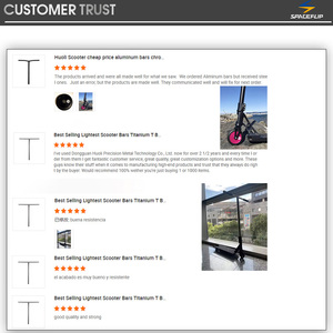 Huoli <span class=keywords><strong>Titanium</strong></span> Scooter Bars 610*720mm Pro Stunt Scoots Guidon <span class=keywords><strong>Freestyle</strong></span> Scooter Bars pour toutes les marques <span class=keywords><strong>de</strong></span> Scooter - Product Image 6