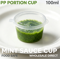 Gobelet transparent jetable en PP pour boissons froides, mini-récipient à condiments, boîte à collation à emporter, approvisionnement direct usine