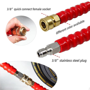 High Tensile Wire Braided Hoses New Home Use Car Wash <b>Power</b> Hydraulic Extension Flexible - Product Image 2
