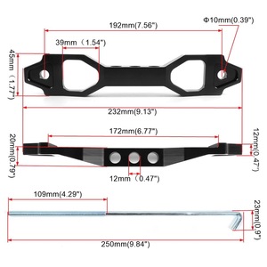 Support de montage de batterie de voiture, style long et court, en alliage d'aluminium, kit de réparation et de remplacement 12V - Product Image 1