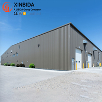 Hangar d'atelier en acier préfabriqué à faible coût avec système de ventilation pour usines de fabrication