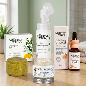 Kit de Productos Esenciales Naturales para el Día a Día: Champú, Espuma Facial, Sérum Facial y Desodorante - Product Image 2