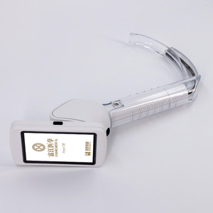 Laringoscópio de vídeo elétrico com câmera HD 5 tipos de lâminas de memória do cartão SD & Plastic Metal Material Cirúrgico Instrumento Base - Product Image 2