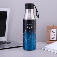 Thermos isotherme en acier inoxydable de 17 oz en forme de bouteille de cola, personnalisable, à double paroi, gourde/bouteille isotherme en forme de cola