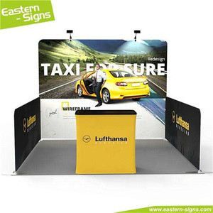 Stand d'<span class=keywords><strong>exposition</strong></span> en tube d'aluminium personnalisé 3x3m, installation rapide, stand de salon professionnel portable standard 10x10 pieds pour une utilisation en intérieur - Product Image 6