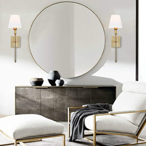 <span class=keywords><strong>Applique</strong></span> Murale Industrielle Décorative Dorée en Fer Forgé, Lumière Blanche Chaude, Ampoules Incandescentes E26, pour Maison et Bureau, Certifiée ETL - Product Image 5