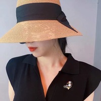 Nouveau Ski petit bonhomme de neige broche femmes dessin animé émail perle noël bonhomme de neige broches pull manteau accessoires cadeau