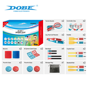 Kit de Accesorios DOBE 25 en 1, Paquete Deportivo para Switch, Empuñadura, Tenis, para <span class=keywords><strong>Nintendo</strong></span> Switch OLED, Accesorios de Juego, Traje Deportivo - Product Image 3