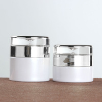 Envase de Vidrio de Lujo Blanco Perla de 30g 50g para Crema, Botella de Vidrio con Bomba para Loción de 20ml 30ml 60ml 100ml 120ml, Botella de Spray Cosmética