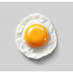 Autocollant magnétique en résine pour réfrigérateur, série mini-aliments délicats, œuf frit, décoration de réfrigérateur, vente en gros - Product Image 3