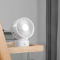 Ventilateurs de bureau miniatures à double lame alimentés par USB, silencieux et à faible bruit, pour le bureau, la maison, la voiture et le camping-car