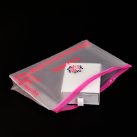 Bolsa de Plástico con Cierre Personalizada con Logotipo Impreso, Bolsa de PVC Esmerilada para Envasado de Ropa, Bolsa con Cierre para Cosméticos, Trajes de Baño, Joyería