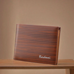 Vente directe usine – Portefeuille court en cuir PU pour homme, fermeture ouverte, porte-cartes, petite quantité, vente en gros, prix bas - Product Image 3