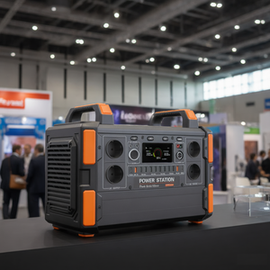 เครื่องกำเนิดไฟฟ้ากลางแจ้ง 1200W ปลั๊ก US/EU คลื่นไซน์บริสุทธิ์ แบตเตอรี่โซลาร์ Lifepo4 สถานีไฟฟ้าพกพา พร้อมแผงโซลาร์ 100W - Product Image 4