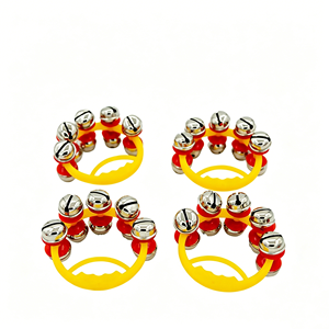 Instrumento Musical Orff al por Mayor, Sonajero de Mano Rojo y Amarillo, Juguete Educativo Temprano, Ayuda Didáctica para Bebés y Niños - Product Image 6