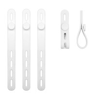 Organisateur de cordon en silicone réutilisable Attaches de câble Coloré Réutilisable Élastique en caoutchouc de silicone Sangle d'arrimage Attache de câble en silicone