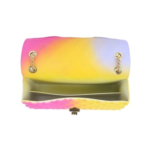 <span class=keywords><strong>Las</strong></span> mujeres dulces de cadena de hombro bandolera Venta caliente Arco Iris bolsa gelatina - Product Image 6