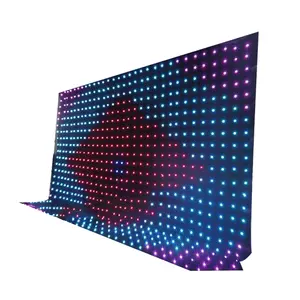 Encantador color profesional led video pantalla P18cm 4m por 6m led cortina para dj controlador midi