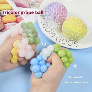 Rubber Stress Relief Color-Changing Grape <b>Ball</b> <b>Squeeze</b> Toy Youth (7-14) Years Color Box Packaging Wholesale - Product Image 2