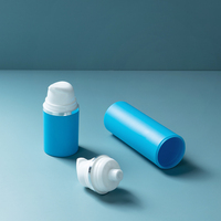 Botol pompa Losion busa plastik kosong, botol kosmetik perawatan kulit wajah tanpa udara 15 30 50ml dengan pompa Losion