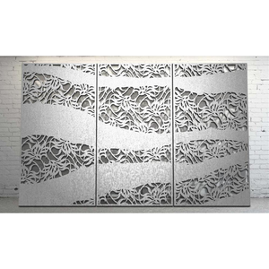 Clôtures de jardin modernes, clôture d'intimité, écran de <span class=keywords><strong>balcon</strong></span>, écran de piscine, <span class=keywords><strong>kit</strong></span> extérieur, panneaux de clôture en aluminium de 8 pieds 6, noir - Product Image 5