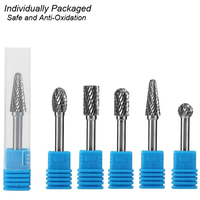 1 pièce 3x6mm 1/8 pouce fraise rotative en carbure de tungstène pour métal et bois, fraise à fraiser en carbure, outil de meulage électrique, fraise à sculpter, ensemble d'usinage CNC