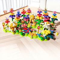 Collection de modèles en ABS lisse, épais et inodore pour décoration intérieure, circuit de fleurs à double scénario, jouet d'assemblage pour le développement de la pensée spatiale des enfants