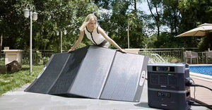 Oukitel PV400 <b>Solar</b> <b>Panel</b> 400W <b>Portable</b> Power <b>Solar</b> <b>Panel</b> Outdoor Camping Warehouse for P1201 P2001 P5000 EU US - Product Image 4