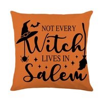 Housse de coussin décorative d'Halloween en polyester pour canapé, motif automne, décorations de festival, taie d'oreiller DYM552