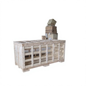 HLC High Quality Wooden Case Shipping <b>Crate</b> Box <b>Stackable</b> Painted Fumigated for Storage Export PVC Steel Pipe OEM Dimensions - Product Image 5