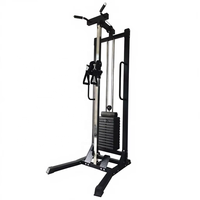 Système de poulies réglable en acier de haute qualité, machine d'entraînement unilatéral pour triceps, poitrine et dos, avec pile de poids de 65 kg