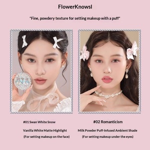 Flower Knows Swan Ballet Velvet Mist Embossed Blush Matte Setting Powder Tono 01 Swan White Snow Tono 02 Romanticism Regular - Product Image 3
