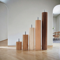 Pieds de meubles contemporains en bois massif de haute qualité et robustes pour chaise de salle à manger, table, canapé, meuble TV, table de chevet de chambre