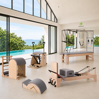 Réformateur Pilates pliable en érable premium durable professionnel certifié CE pour femmes entraînement du tronc à domicile