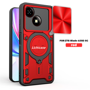 Fundas Protectoras para Teléfono con Soporte Invisible y Protección Total de Lente de Material de Alta Calidad Lichicase para <span class=keywords><strong>ZTE</strong></span> <span class=keywords><strong>Blade</strong></span> A56, Carcasa Trasera Resistente a Golpes - Product Image 5