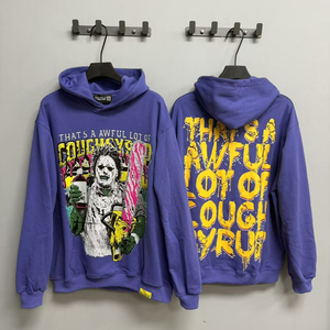 เสื้อผ้าผู้ชายมีฮู้ดที่มีคุณภาพสูงเสื้อผ้าแนวสตรีทผ้าฝ้าย100% มีฮู้ดไซรัปสำหรับผู้ชาย - Product Image 2