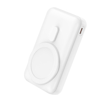Batterie externe magnétique sans fil 3-en-1 OEM 10000 mAh - Charge rapide 22,5 W avec câbles intégrés et support
