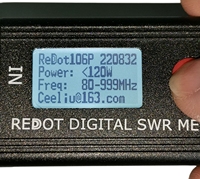 Medidor de Potencia Digital SWR RD106P REDOT 120W FMB VHF/UHF 80-999MHz, Relación de Ondas Estacionarias 1.00-99.9, Compatible con Walkie-Talkie DMR F514