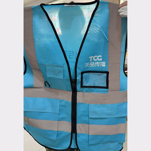 مخصص مرحبا فيس جيوب متعددة سترة السلامة البناء الفلورسنت Chalecos عاكس سترة سترات العمل مع شريط عاكس - Product Image 3